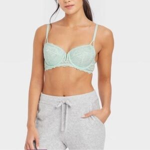 Auden Unlined Balconette Coverage Underwire Unlined Bra 38D